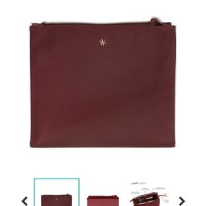 Maroon Canvas Crossbody